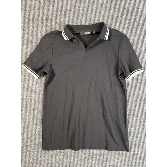 Murano Other - Murano Liquid Luxury Slim Fit Men's Polo Shirt Black 18/20 100% Cotton